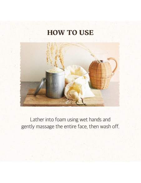 SKINFOOD Set de Limpieza Facial: Espuma de Arroz y Toallitas