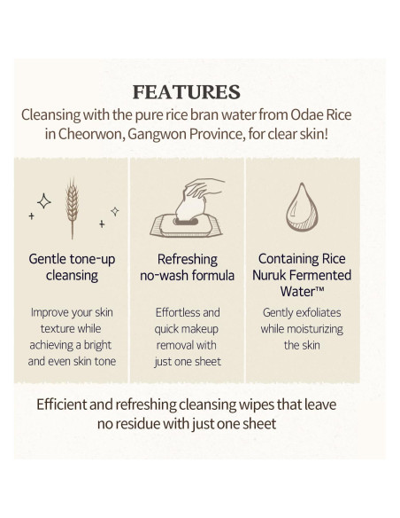 SKINFOOD Set de Limpieza Facial: Espuma de Arroz y Toallitas