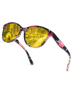 Gafas de Visión Nocturna LVIOE Amarillas Polarizadas Unisex