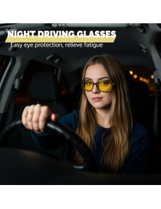 Gafas de Conducir de Noche SIPHEW para Mujeres Amarillas Polarizadas 2