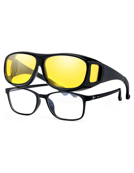 Gafas de Visión Nocturna VIEWBETTER Fit Over Lente Amarillo