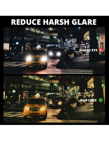 Gafas de Visión Nocturna VIEWBETTER Fit Over Lente Amarillo