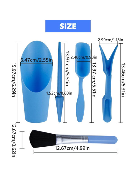 Juego de Herramientas de Jardín Mini 5 Piezas Abvsdu para Suculentas