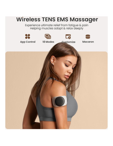 Unidad TENS Inalámbrica Mooyee M2 - Alivio Dolor 18 Modos