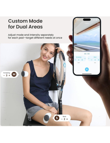 Unidad TENS Inalámbrica Mooyee M2 - Alivio Dolor 18 Modos