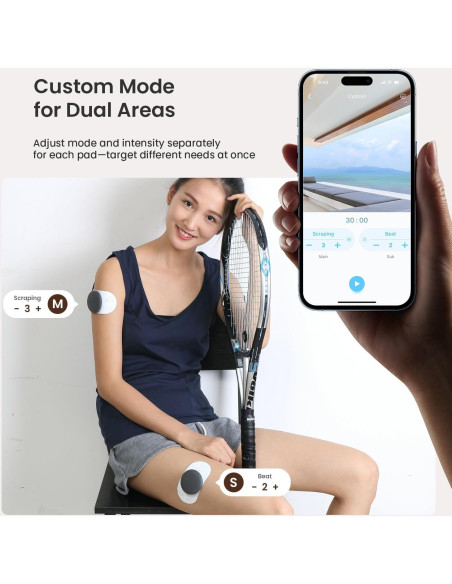 Unidad TENS Inalámbrica Mooyee M2 - Alivio Dolor 18 Modos