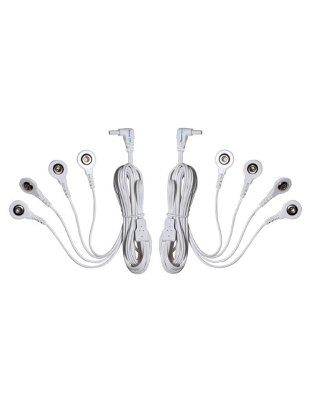 Cables de Conexión TENS Descuento - 4 Conectores 3.5mm - Paquete de 2