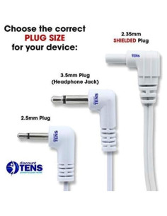 Cables de Conexión TENS Descuento - 4 Conectores 3.5mm - Paquete de 2 2