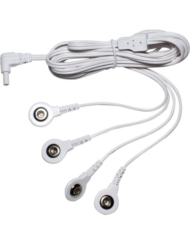 Cables de Conexión TENS Descuento - 4 Conectores 3.5mm - Paquete de 2