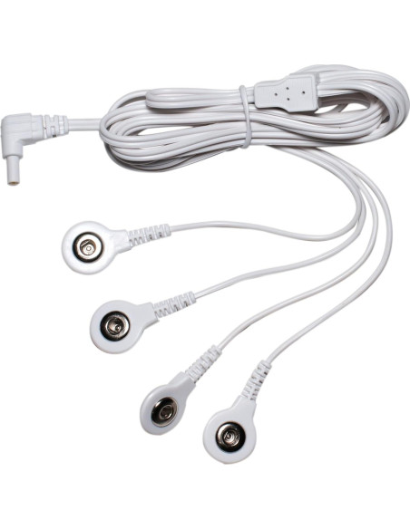 Cables de Conexión TENS Descuento - 4 Conectores 3.5mm - Paquete de 2