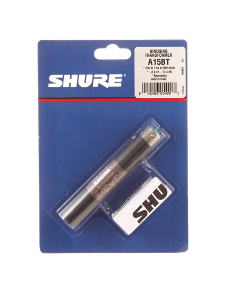 Transformador de Puente Shure A15BT 109.5g 20.1x14x3.8cm