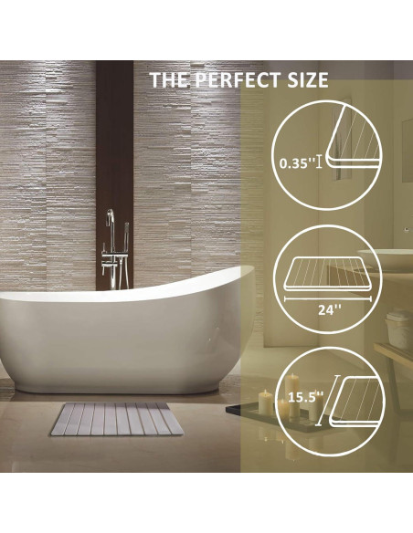 Alfombrilla de Secado de Platos de Piedra Kneejoys 61x39 cm Gris