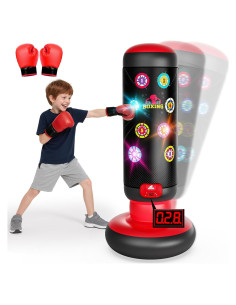 Saco de Boxeo Inflable HopeRock para Niños con Guantes y Música