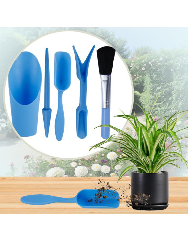 Juego de Herramientas de Jardín Mini 5 Piezas Abvsdu para Suculentas