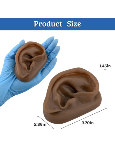 Modelo de Oído de Silicona SimCoach para Acupuntura y Piercing