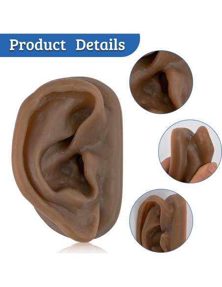 Modelo de Oído de Silicona SimCoach para Acupuntura y Piercing