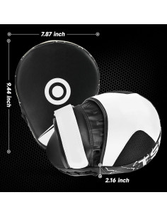 Guantes de Boxeo Windpost Curvados de Cuero PU 600g 2