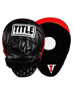Guantes de Boxeo Title Boxing Icredi-Ball Cuero Negro/Rojo 24.13 cm