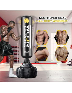 Saco de Boxeo Independiente Genérica 178 cm con Guantes 2