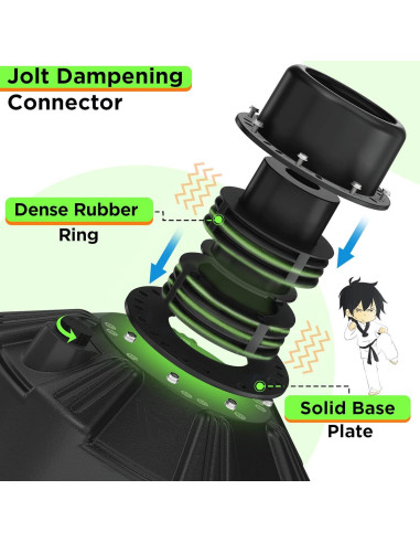 Saco de Boxeo Independiente RDX Junior 4FT Verde con Guantes