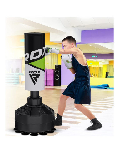 Saco de Boxeo Independiente RDX Junior 4FT Verde con Guantes