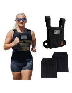 Chaleco con Peso para Mujer Unbrokenshop 6.8kg Nylon Negro