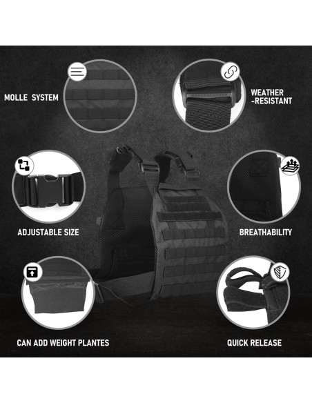 Chaleco con Peso Ajustable Miramrax para Entrenamiento Fitness