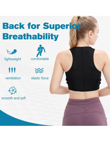 Chaleco de Compresión Acolchado TUOY para Mujeres - Protección Pecho y Costillas