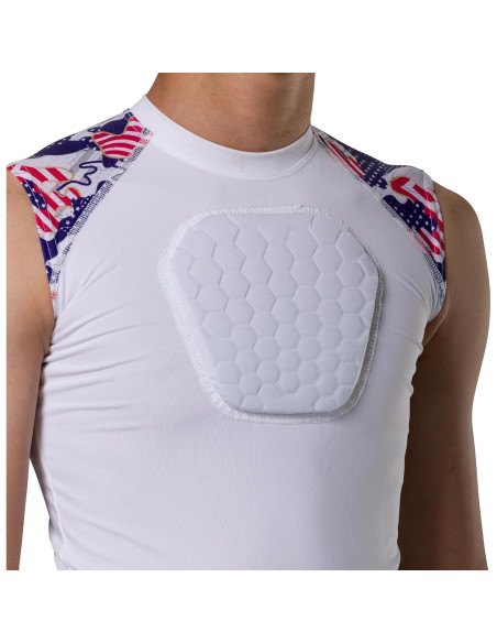 Camiseta de Compresión con Protector de Pecho McDavid Grande Camo