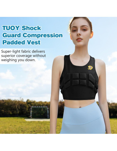 Chaleco de Compresión Acolchado TUOY para Mujeres - Protección Pecho y Costillas
