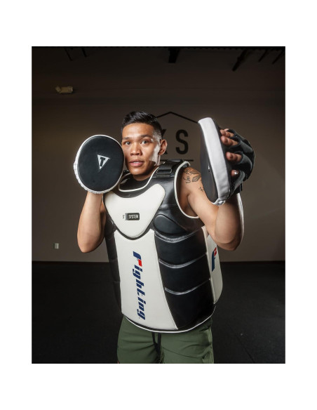 Protector Corporal de Boxeo Fighting Sports S2 Gel Negro/Blanco