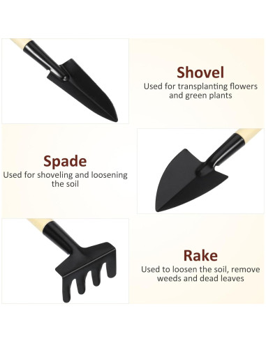 Set de Mini Herramientas de Jardinería DOITOOL - 3 Piezas