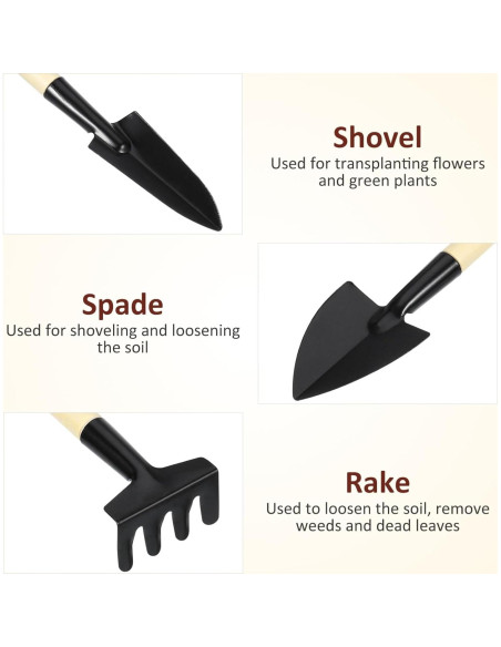 Set de Mini Herramientas de Jardinería DOITOOL - 3 Piezas