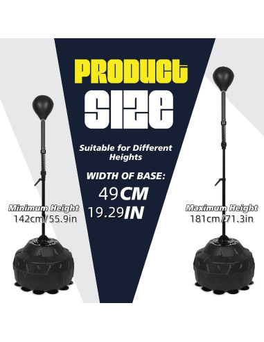 Bolsa de Reflexión de Boxeo Genérica Ajustable 142.5-182 cm