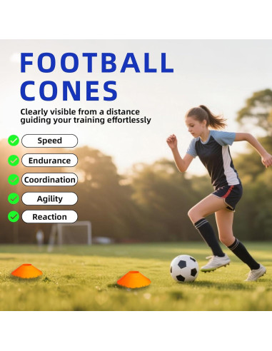 Equipo de Entrenamiento de Velocidad Sunbaba - Escalera 6.1m, 4 Vallas, 12 Conos