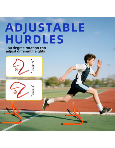 Equipo de Entrenamiento de Velocidad Sunbaba - Escalera 6.1m, 4 Vallas, 12 Conos