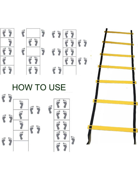 Escalera de Agilidad Wellsem 3.7m con Bolsa de Transporte
