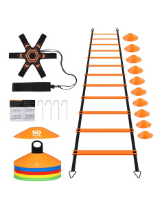 Conjunto Entrenador de Fútbol GHB Agility 6m 12 Escalones
