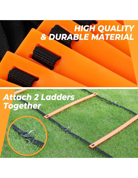 Conjunto Entrenador de Fútbol GHB Agility 6m 12 Escalones