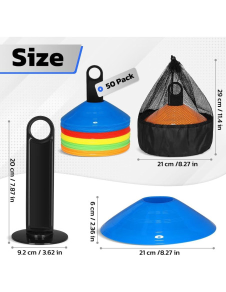 Conjunto Entrenador de Fútbol GHB Agility 6m 12 Escalones