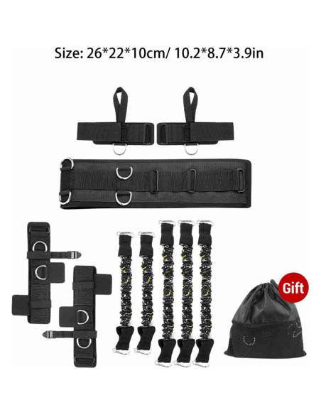 Conjunto de Bandas de Resistencia ZJchao 30lbs para Boxeo