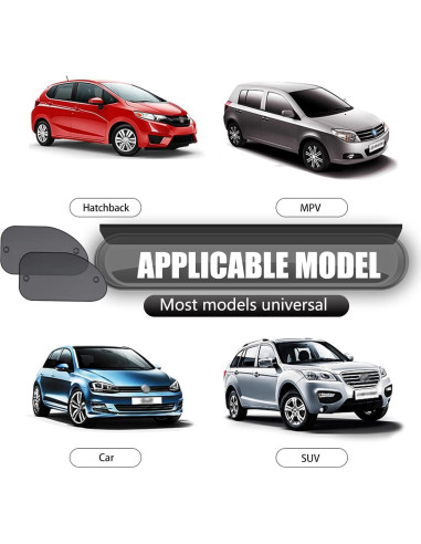 Protector Solar para Ventanas Laterales de Coche cerfioo 2 PCS