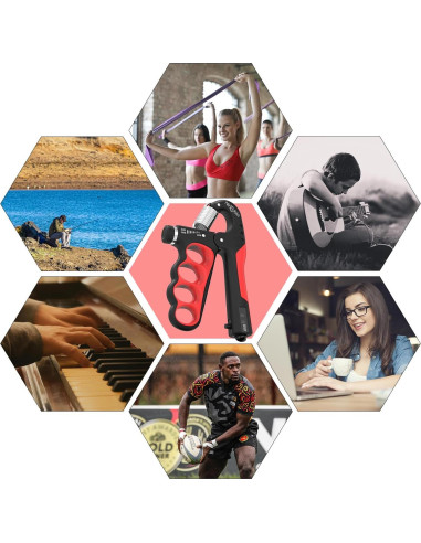 Entrenador de Fuerza de Agarre Nirxubla 11-100 kg Ajustable