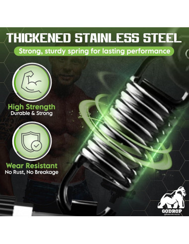 Entrenador de Fuerza de Agarre Godrop 10-120kg Ajustable