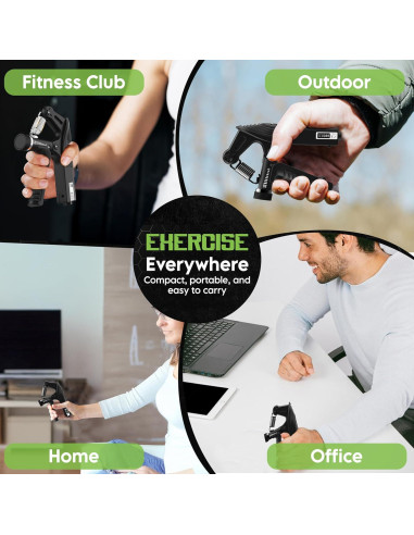 Entrenador de Fuerza de Agarre Godrop 10-120kg Ajustable