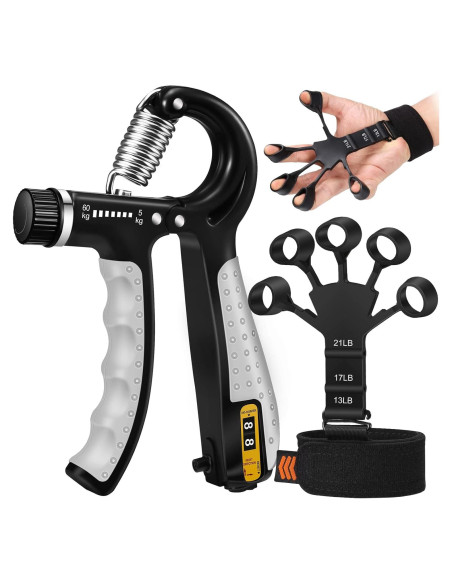 Fortalecedor de Agarre Btfsoul Ajustable 5kg a 60kg