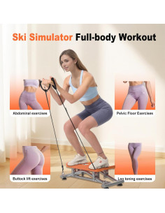 Máquina de Equilibrio WEGAIN 2 en 1 con Bandas y LCD 136kg 2