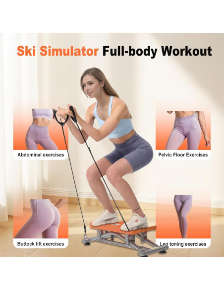 Máquina de Equilibrio WEGAIN 2 en 1 con Bandas y LCD 136kg