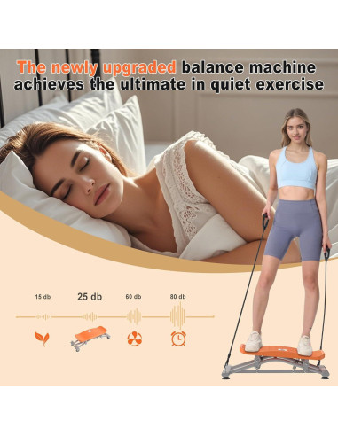 Máquina de Equilibrio WEGAIN 2 en 1 con Bandas y LCD 136kg