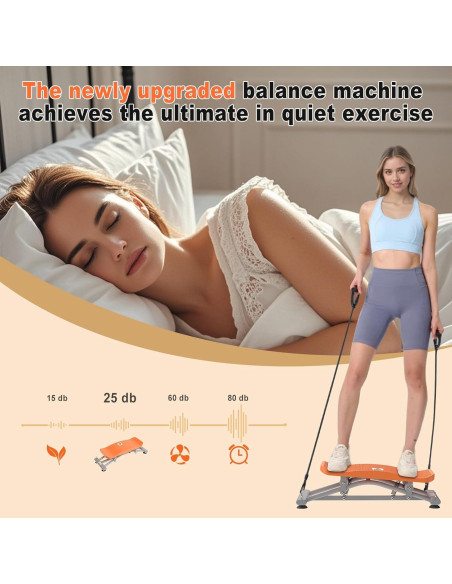 Máquina de Equilibrio WEGAIN 2 en 1 con Bandas y LCD 136kg